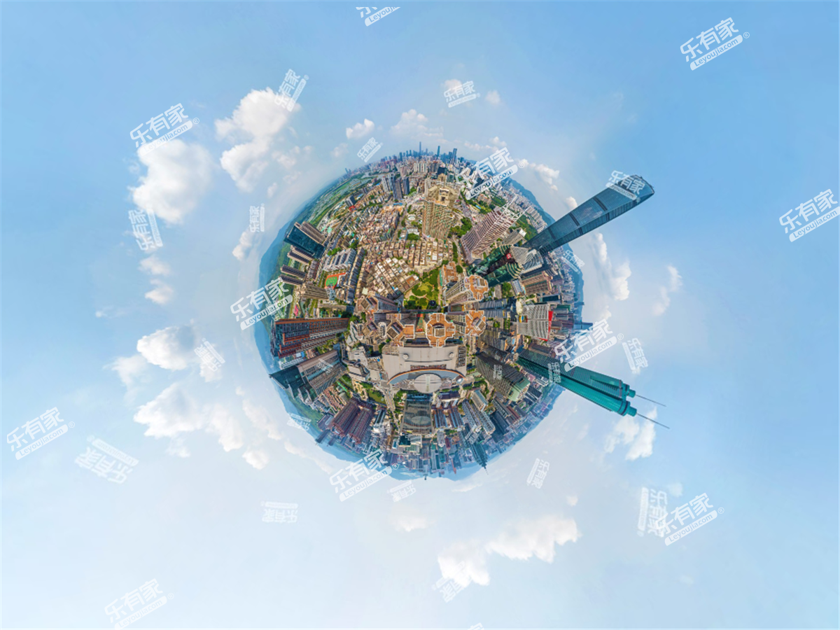 都市名园小区航拍