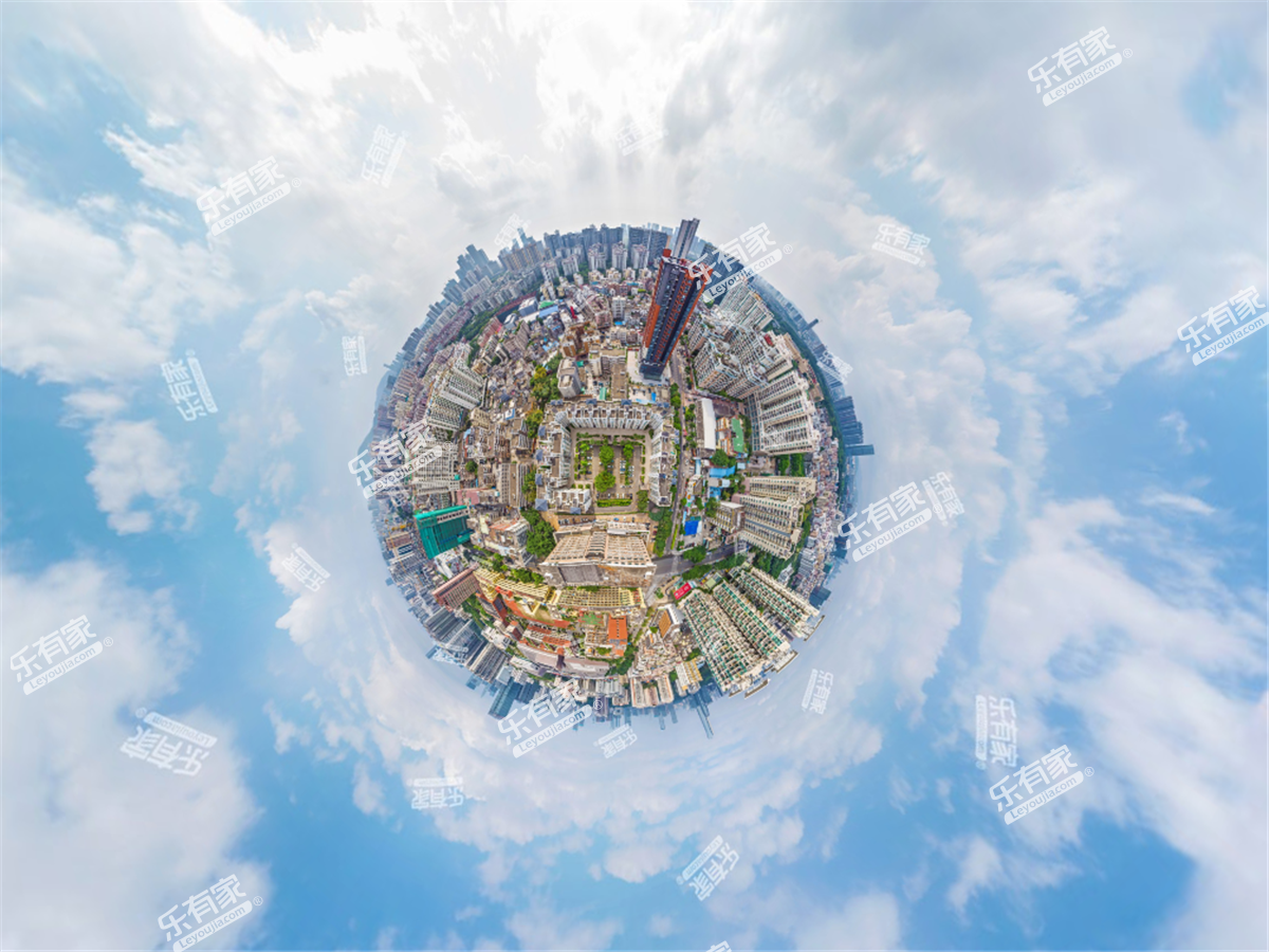 东方美地苑小区航拍