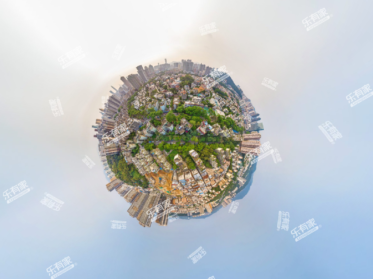 峰景台大厦小区航拍