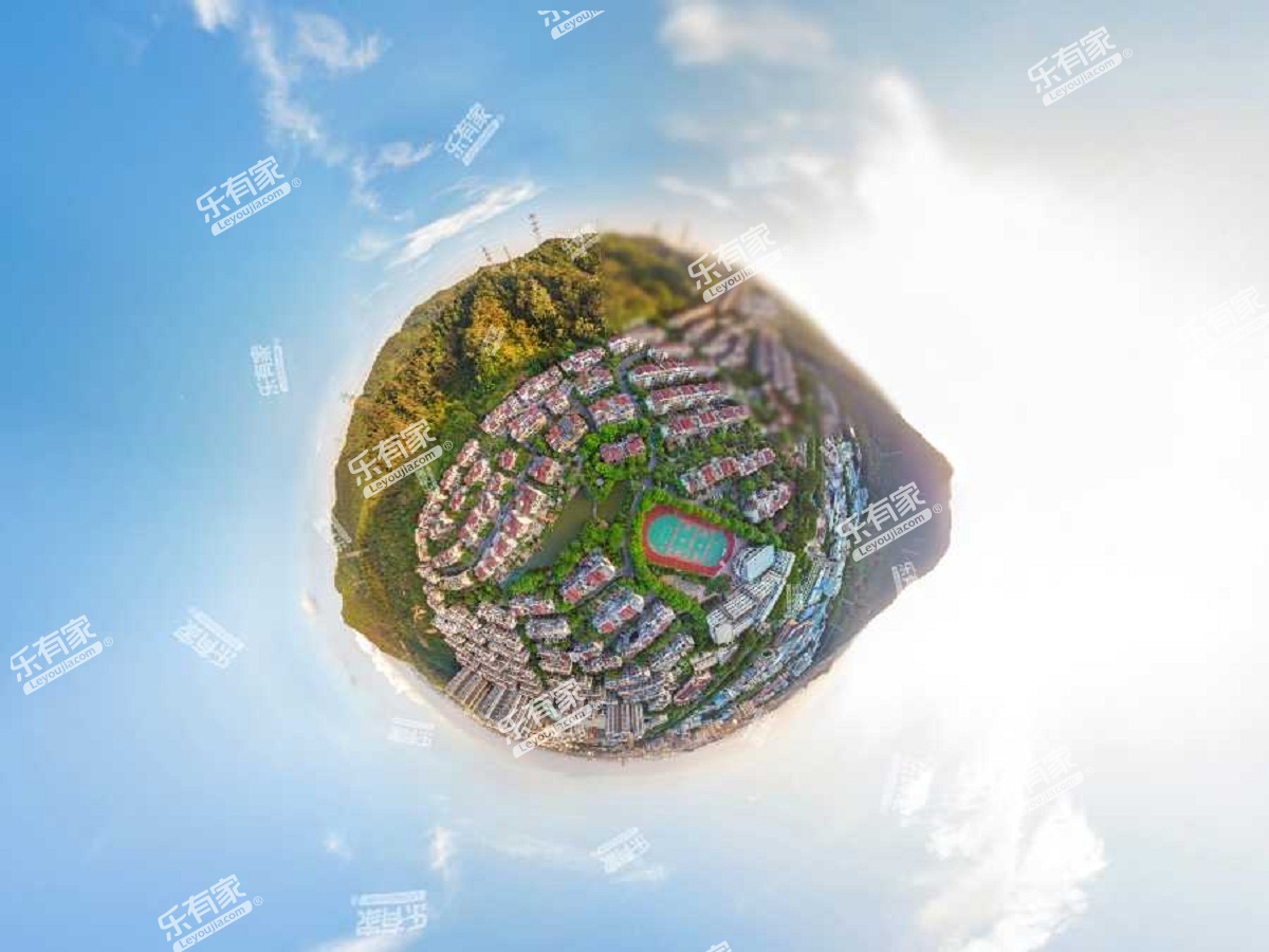 中惠沁林山庄小区航拍