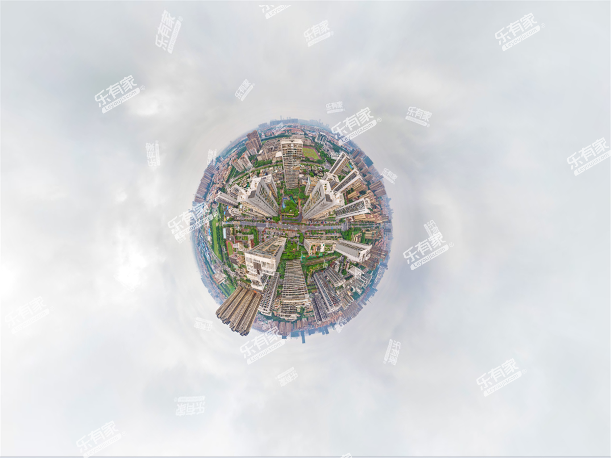 金地九珑璧一期小区航拍