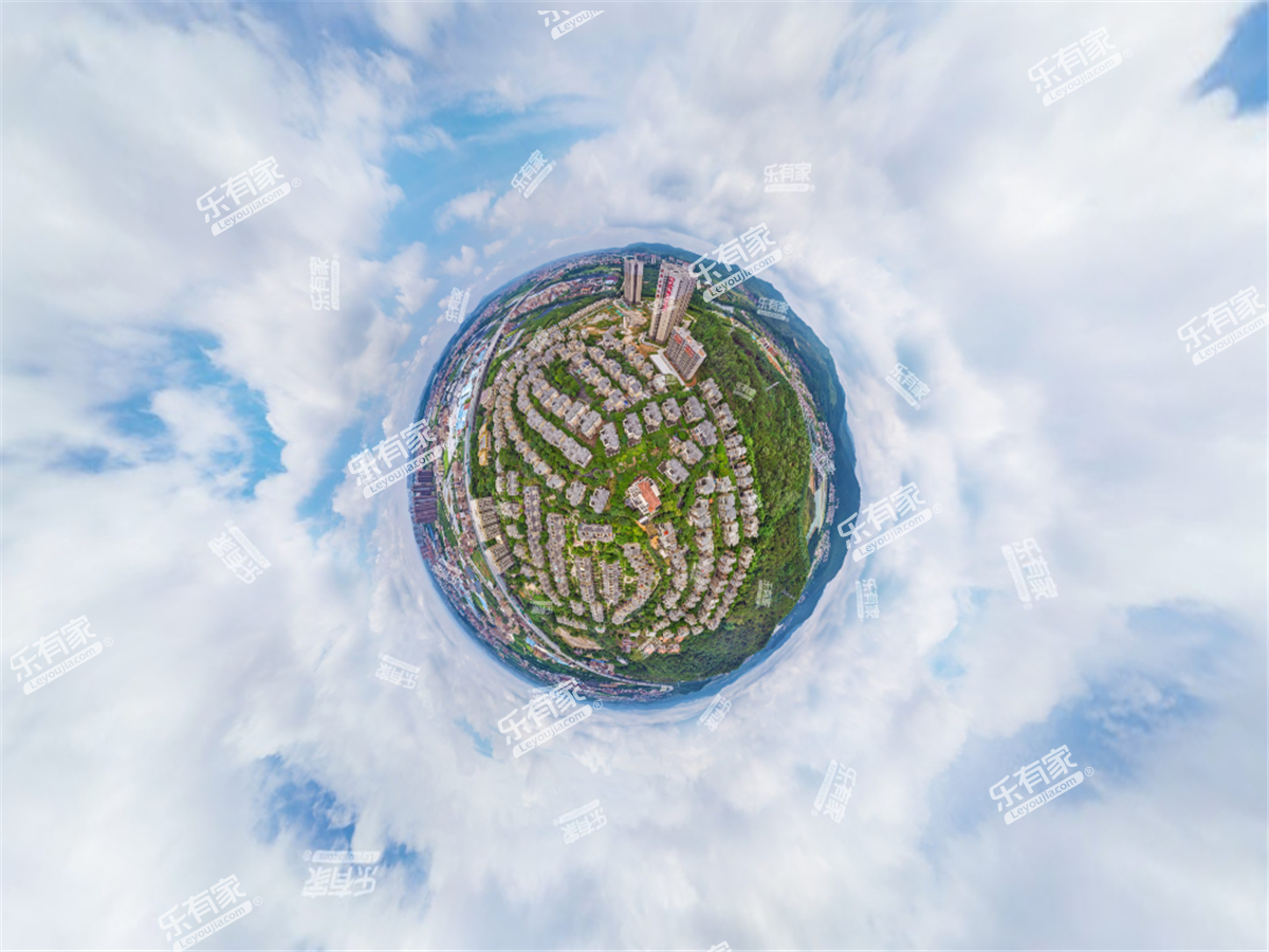 元邦山清水秀小区航拍