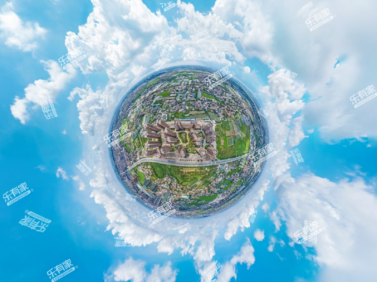 东方玫瑰园小区航拍