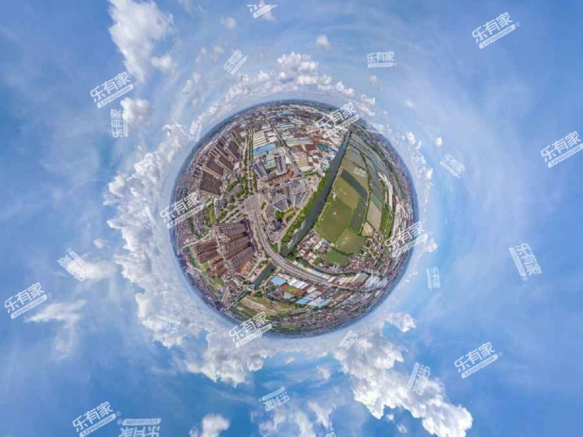 星河湾畔家园小区航拍