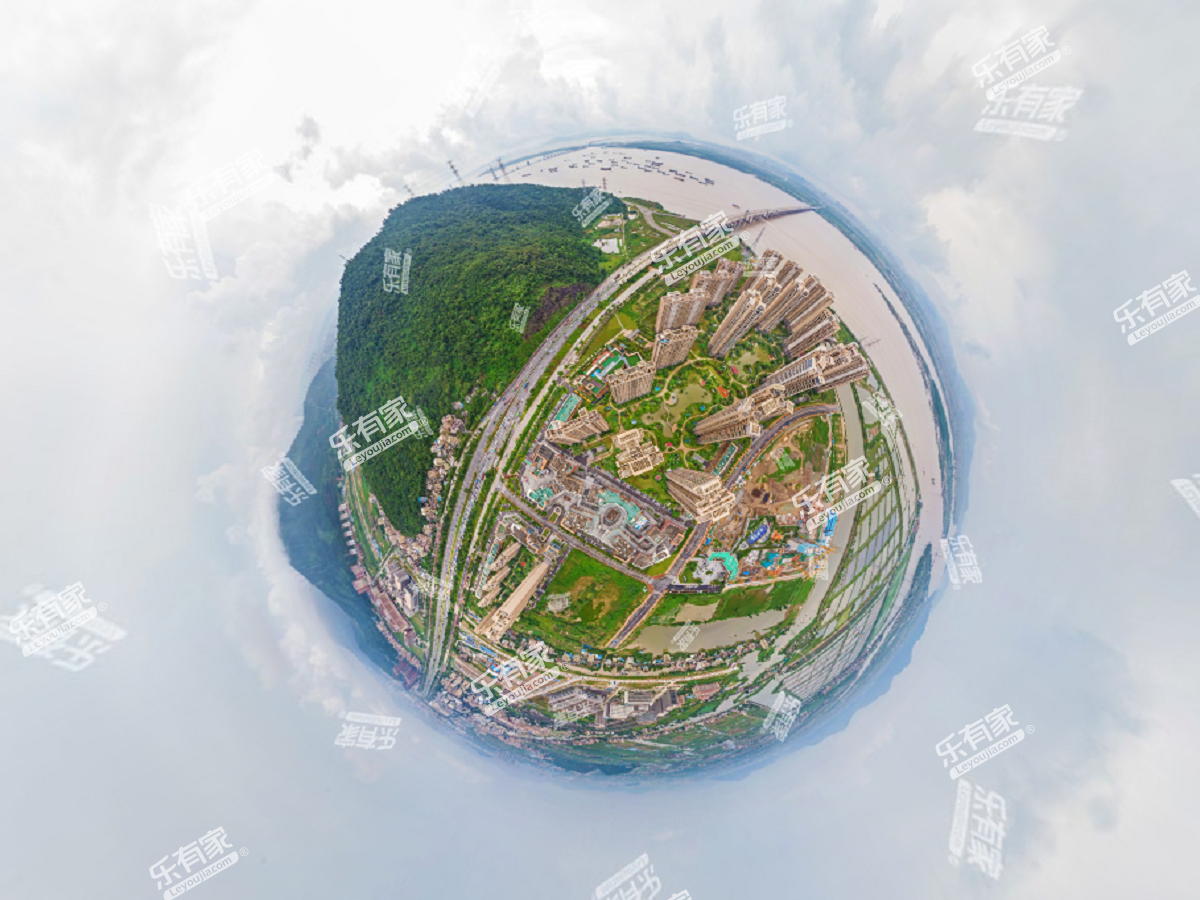 华发水岸小区航拍