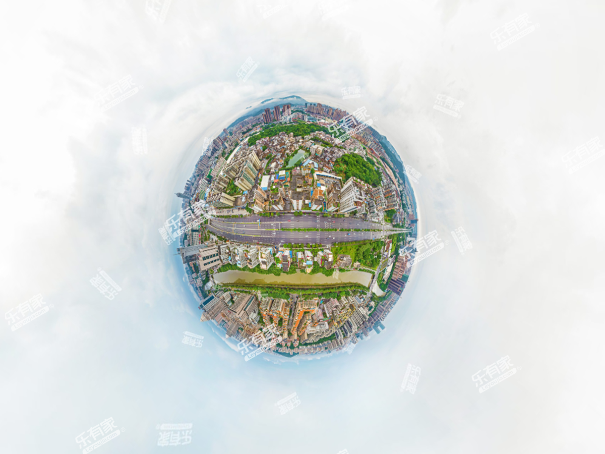 丽晶花园小区航拍