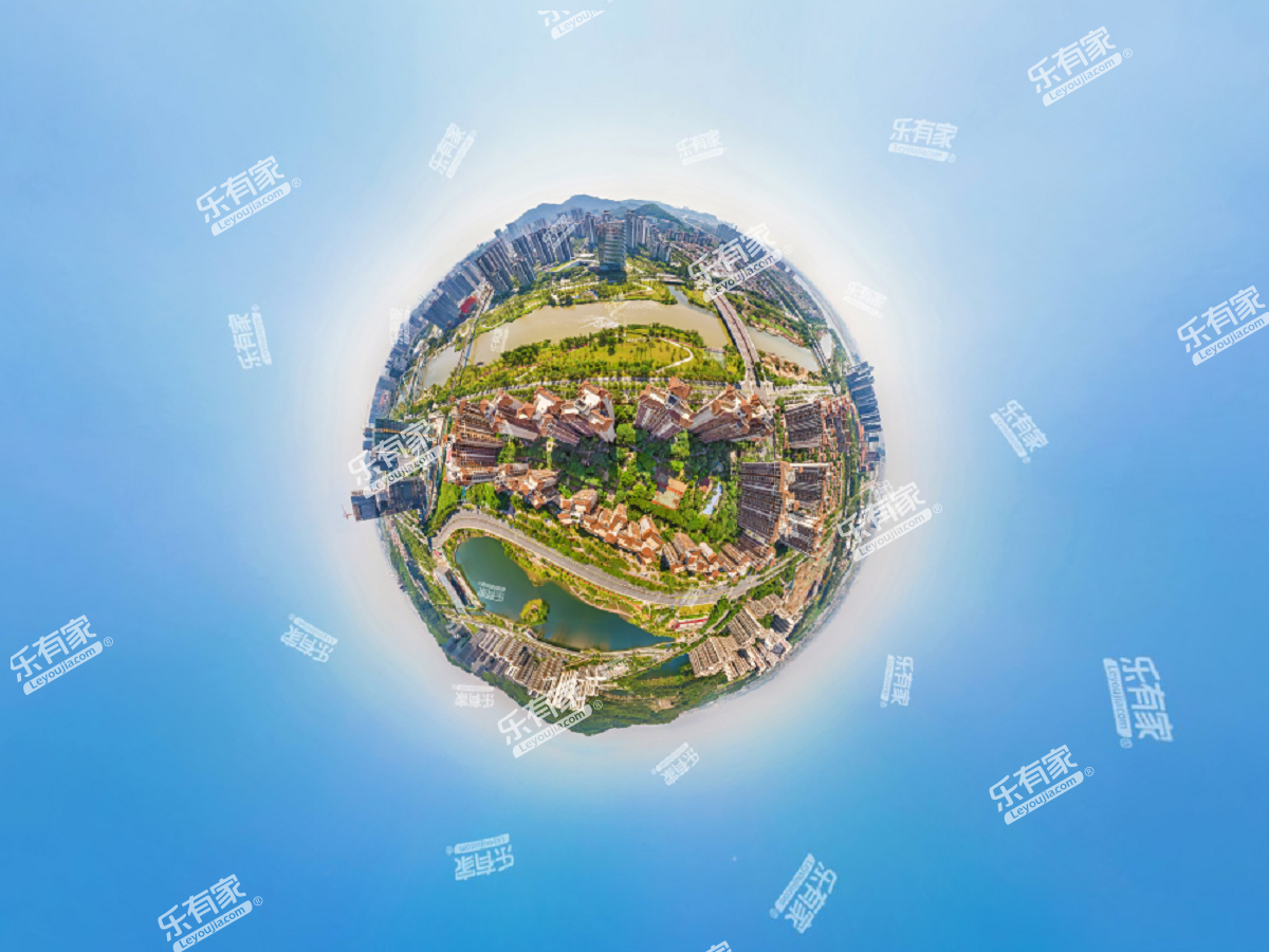 龙光棕榈水岸小区航拍