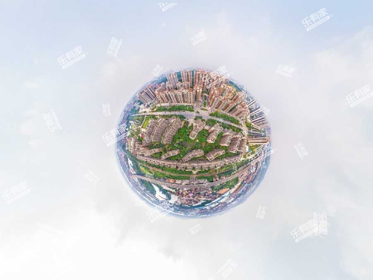 西堤国际花园小区航拍