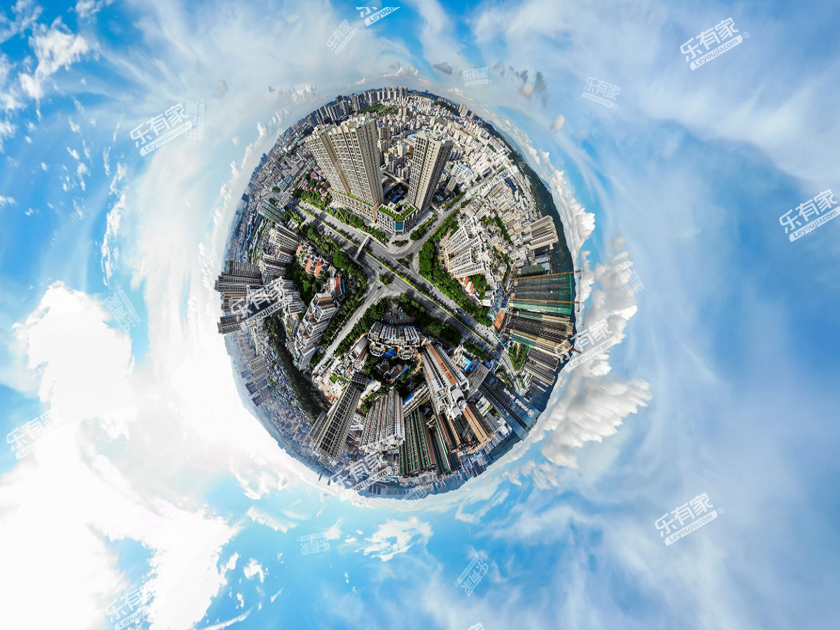 虹桥星座大厦小区航拍