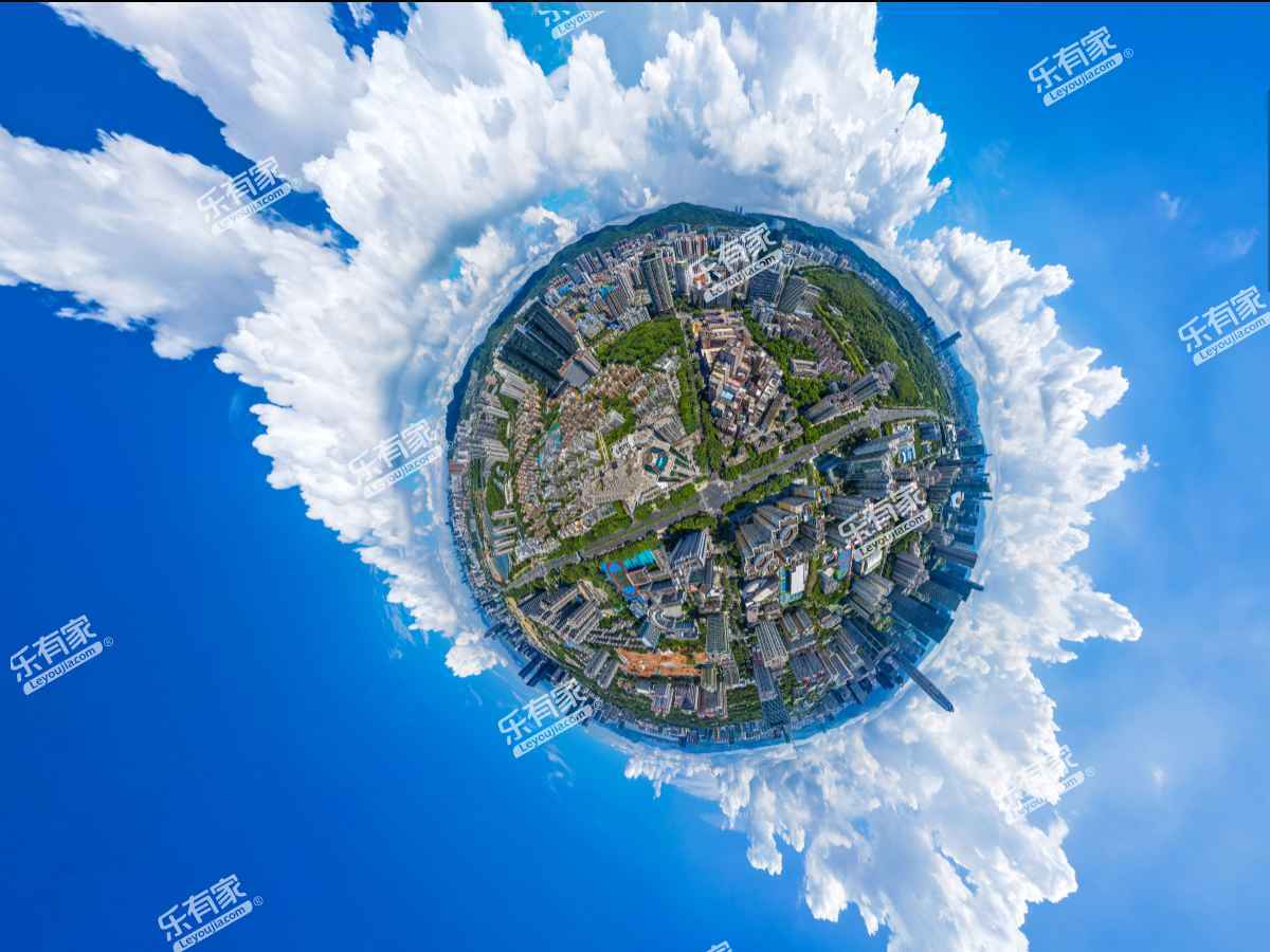 鲁班大厦小区航拍