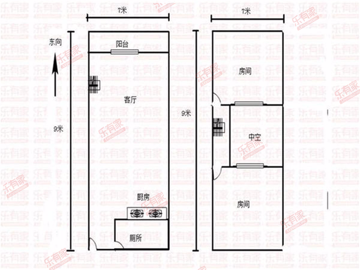 兆阳大厦 北 普装 2室 1厅 49m²-佛山兆阳大厦租房