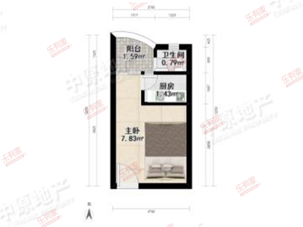 罗湖区广场北街户型图