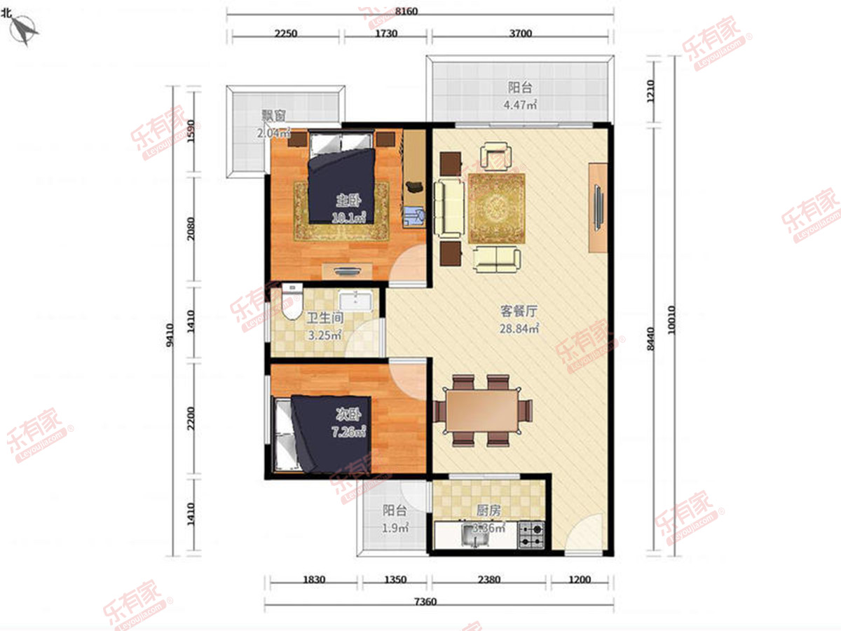 信义假日名城六期户型图