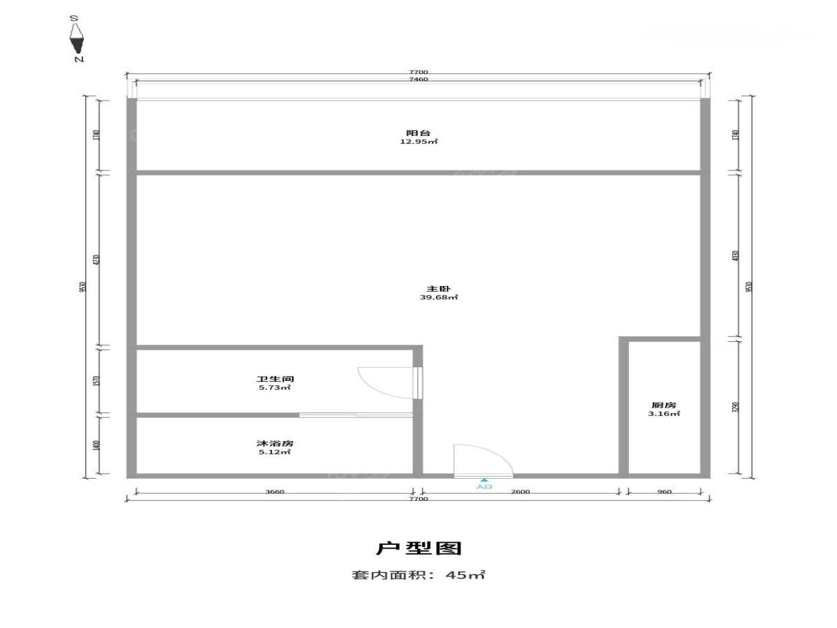 普君新城公寓户型图