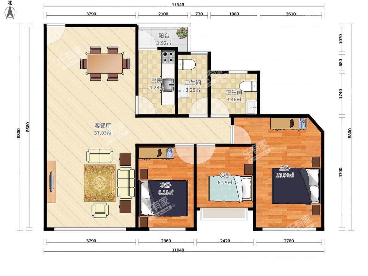 港丽豪园户型图