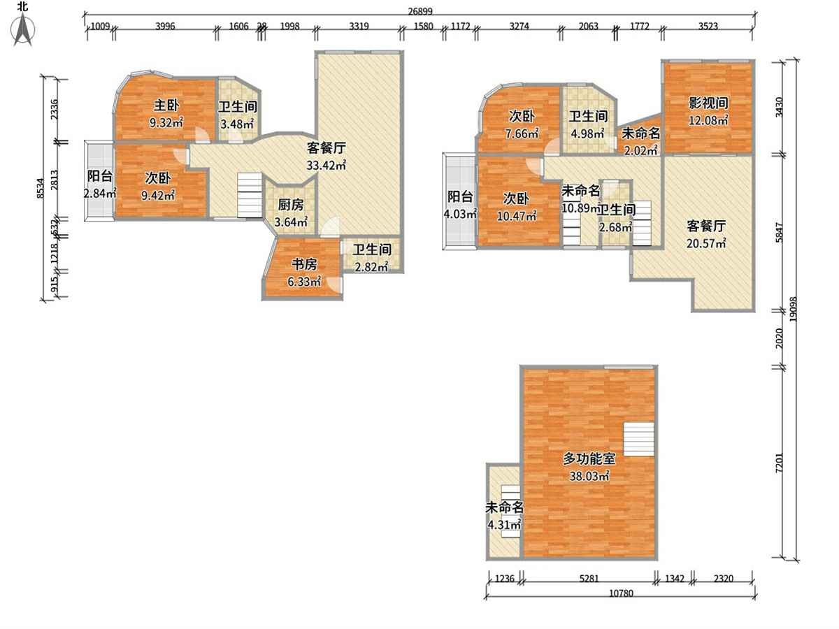 翡翠绿洲森林半岛南北精装6室2厅诚心出售