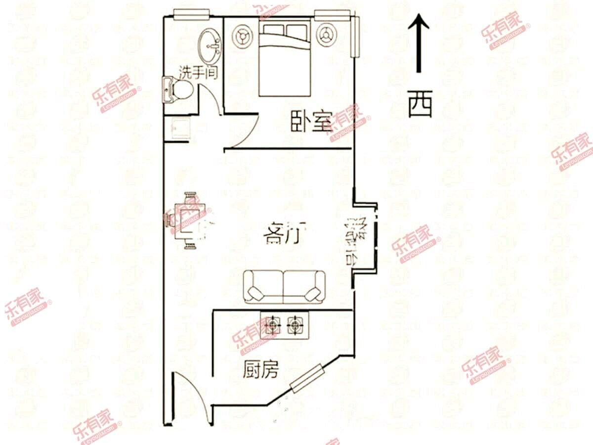 福田南大花园社区，精装一房出售