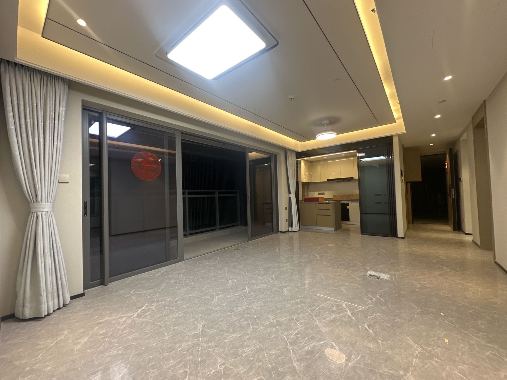 万科启城家园客厅-2