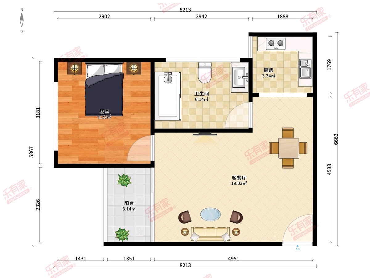 业主自住房出租，装修特别漂亮！南北通很安静！御景佳园三房双卫-深圳一期御景佳园租房