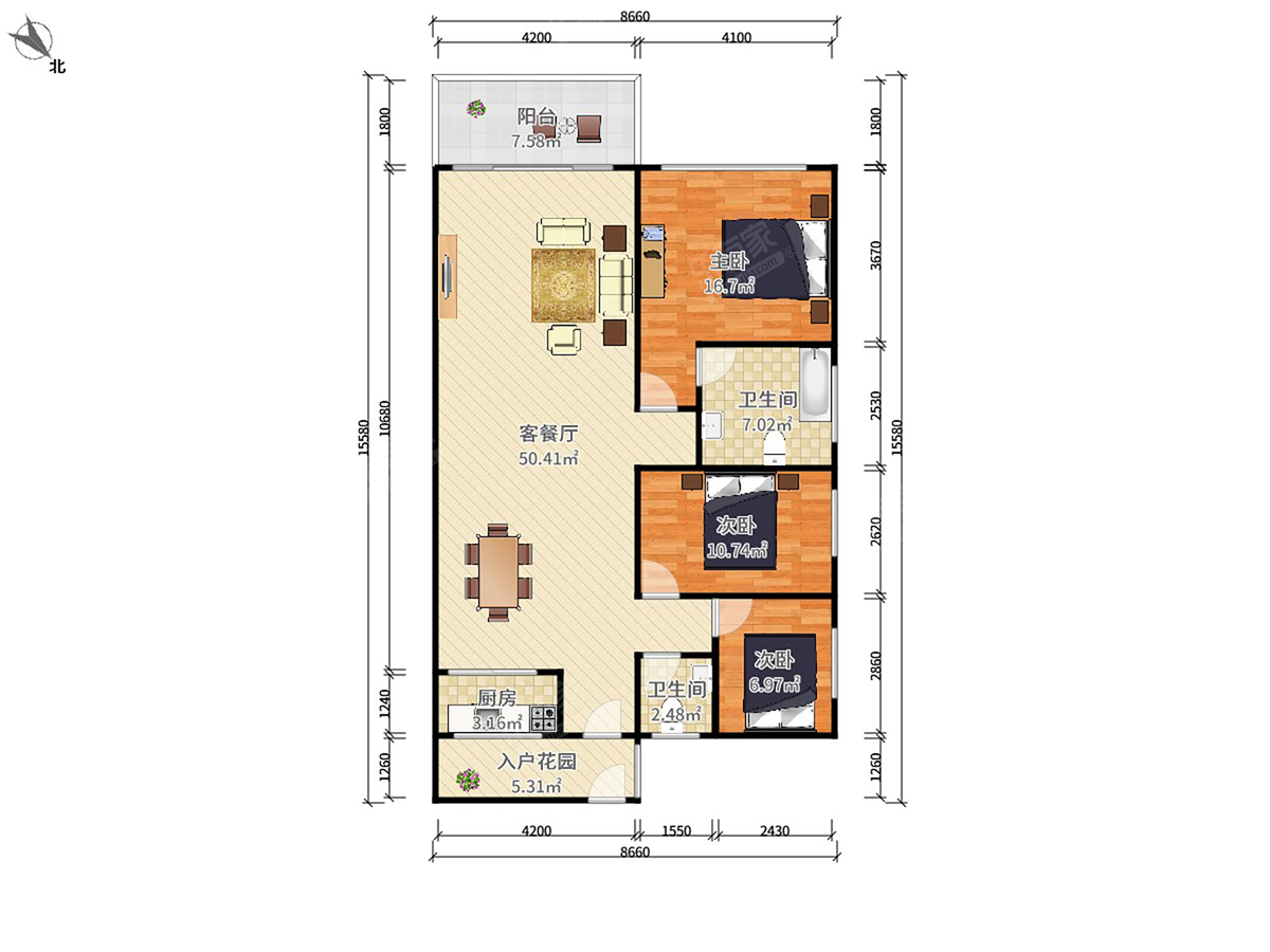 深航假日名居户型图