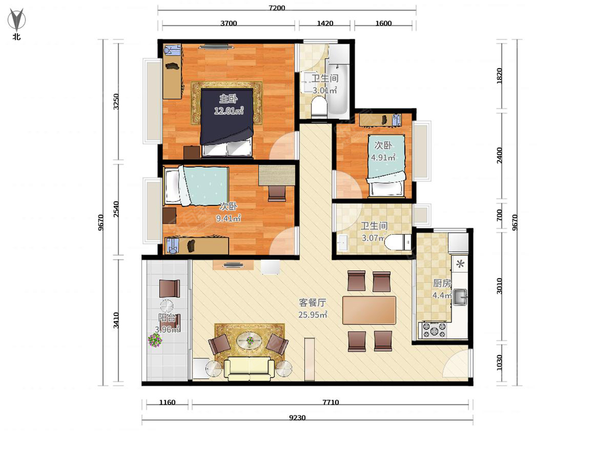 港铁天颂二期户型图