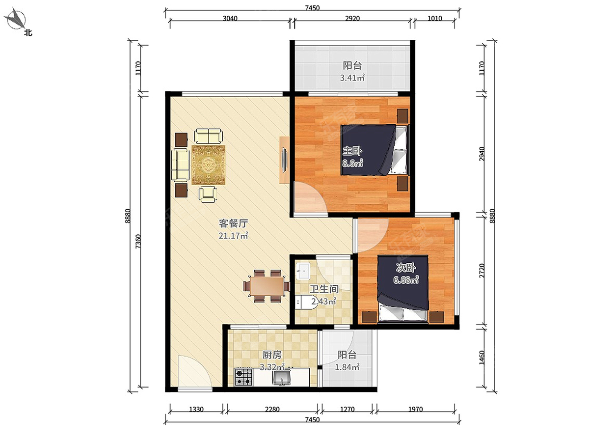绿景城市立方户型图
