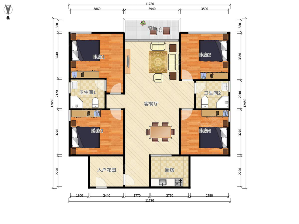 伦教碧桂园御府户型图