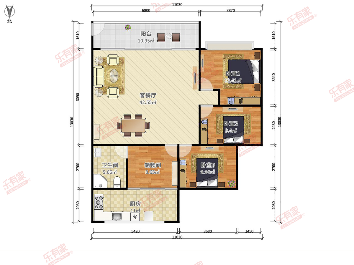 江北新苑户型图