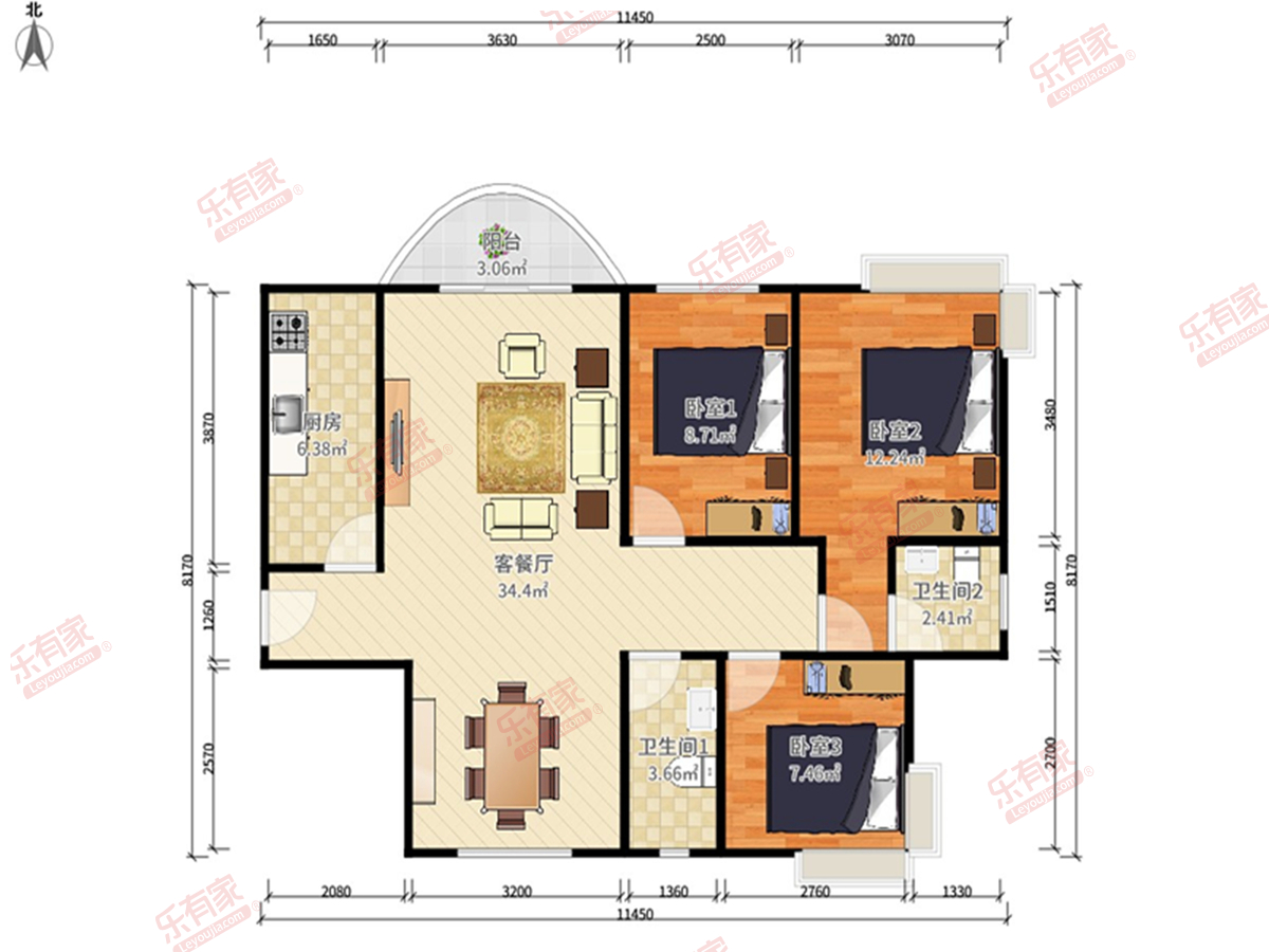 碧桂园鼎峰城市花园户型图