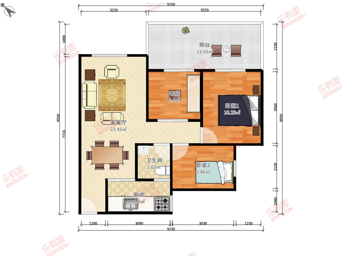 西岸观邸户型图
