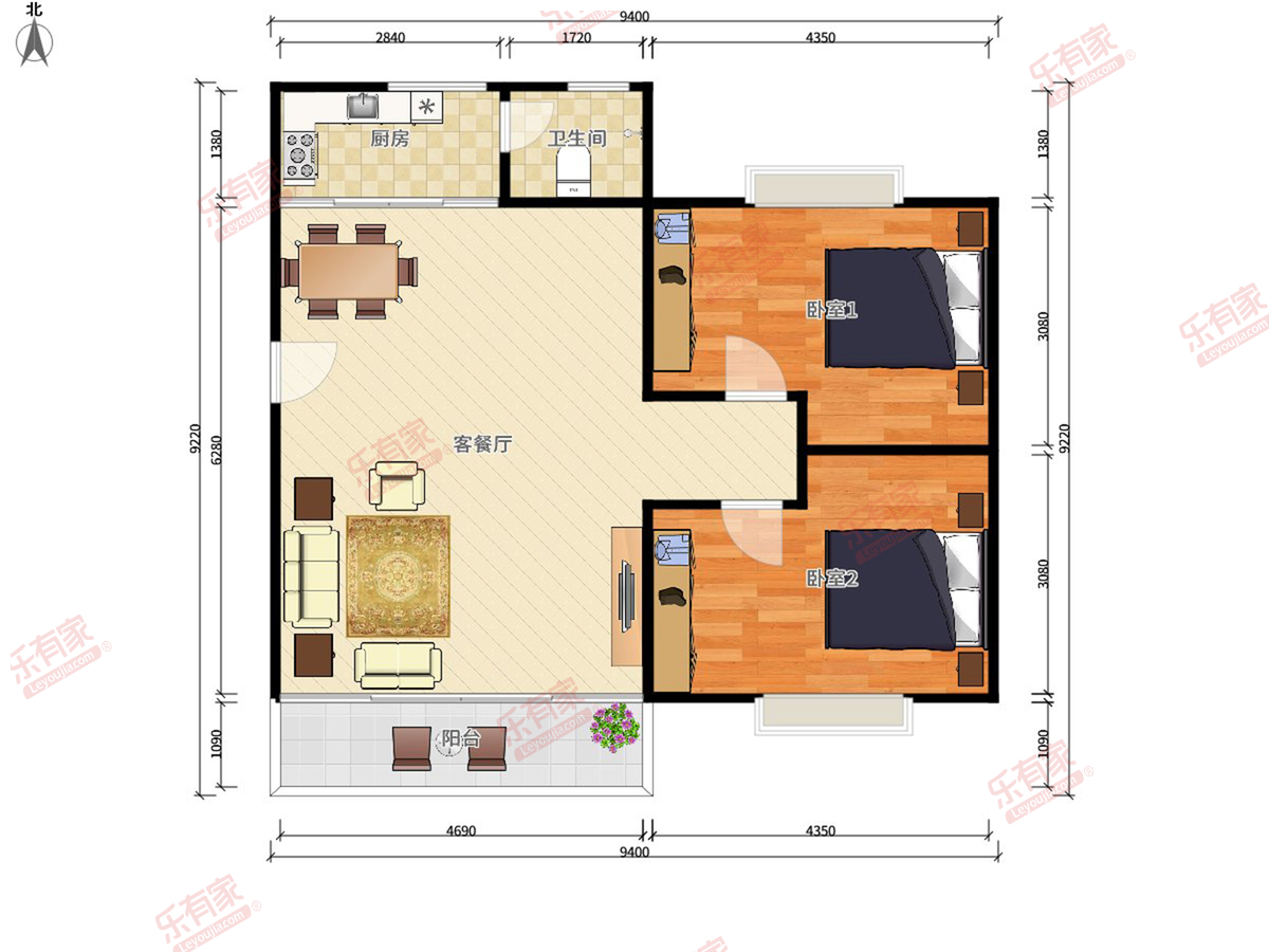 金朗花园户型图