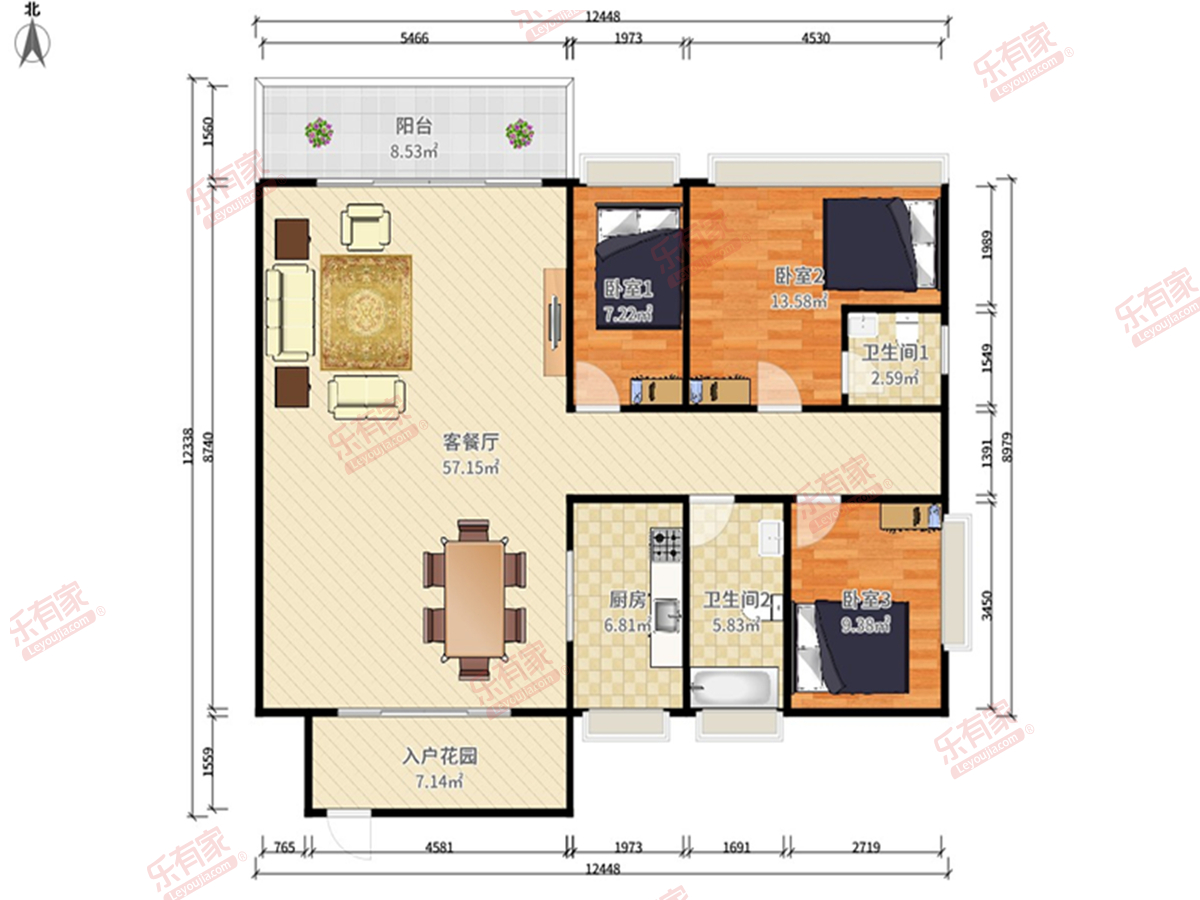 中惠金士柏山花园户型图