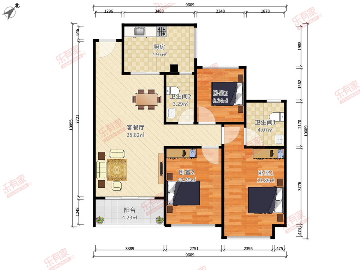 金地龙城中央二期户型图