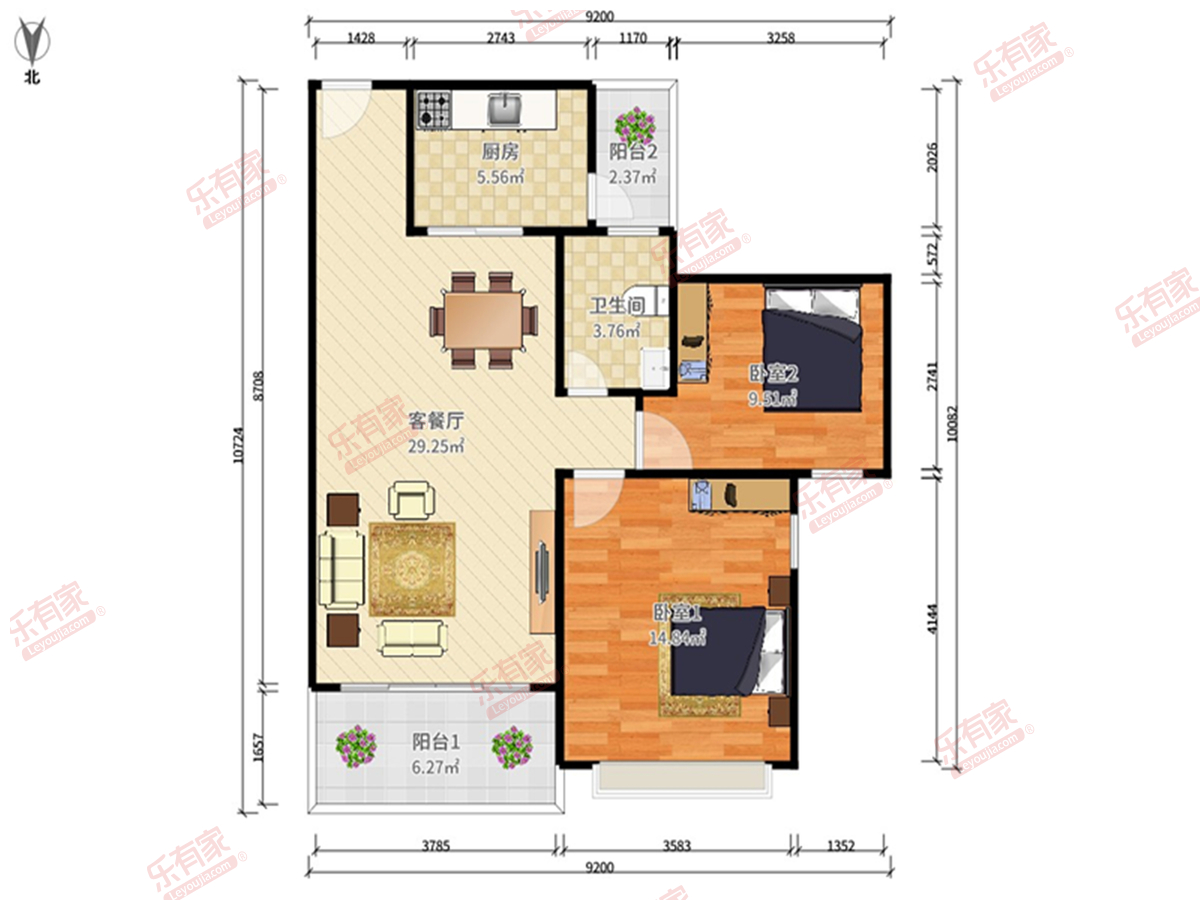 中惠香樟绿洲户型图