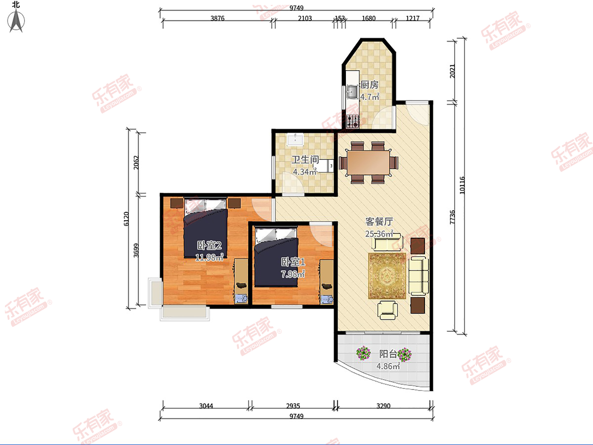 新安湖花园三期户型图