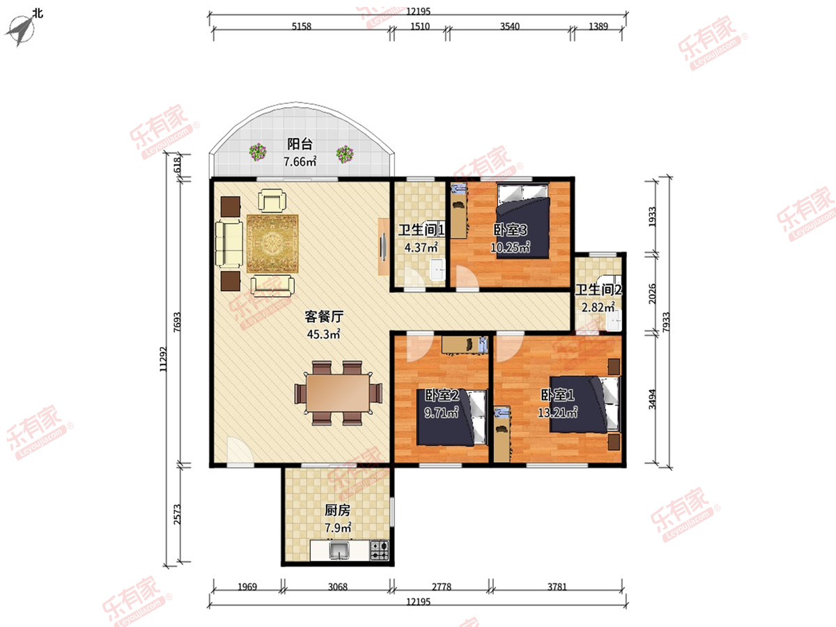 碧河花园户型图