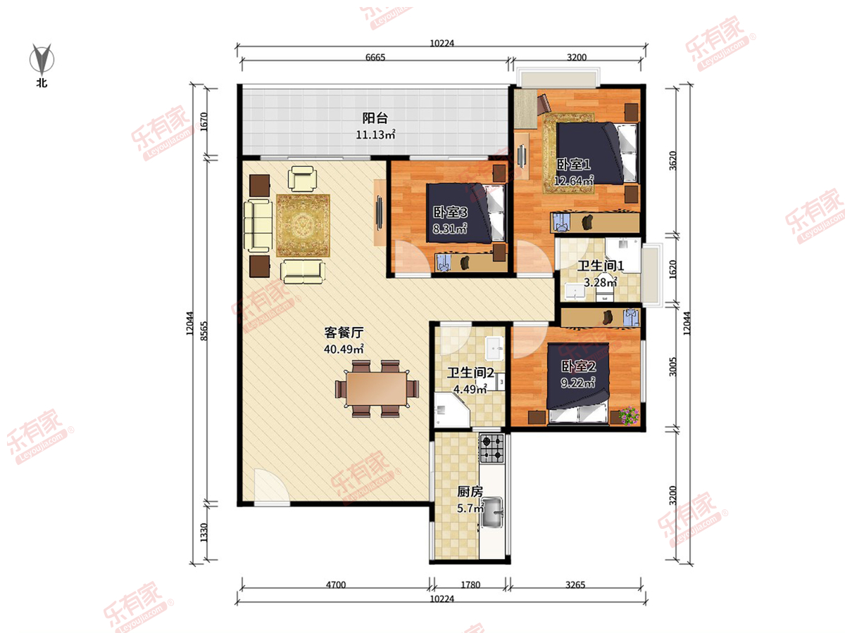 博达汇峰户型图