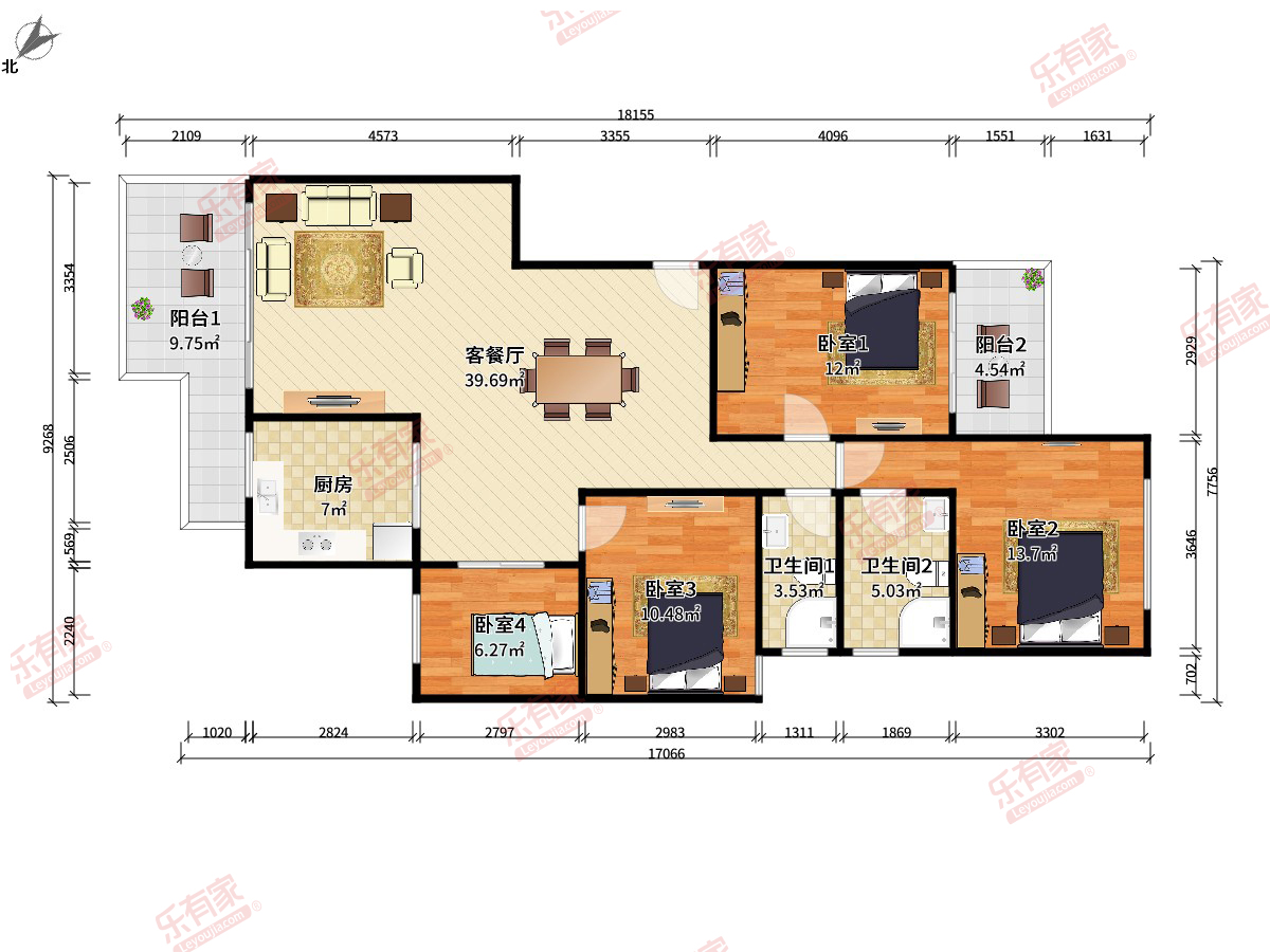 桐林半山花园户型图
