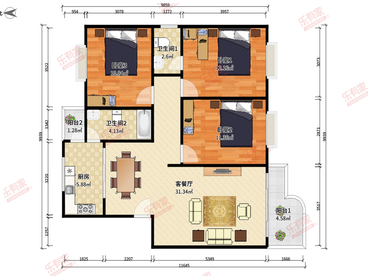 康逸豪园户型图