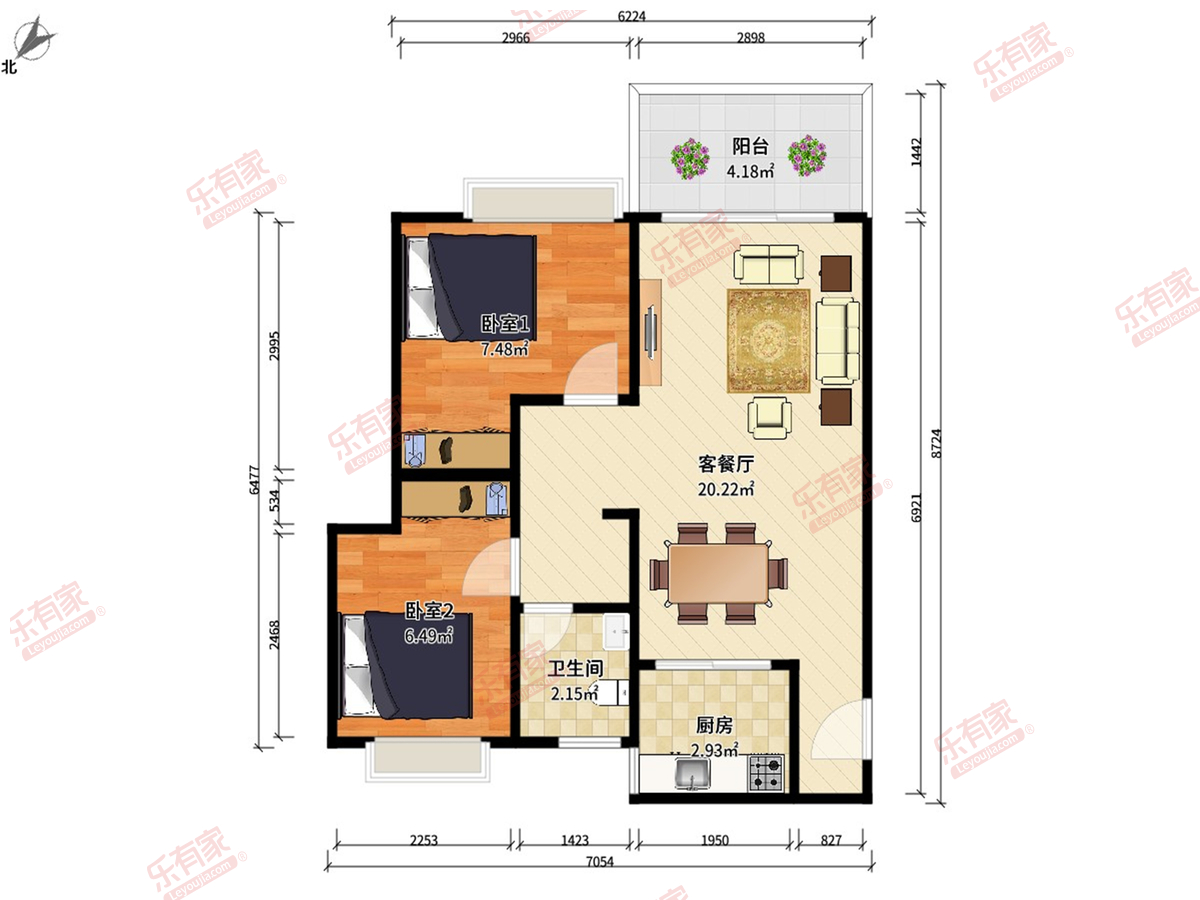 红树家邻户型图