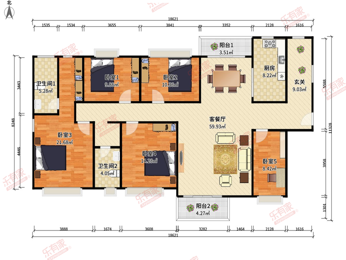 三正瑞士半山户型图