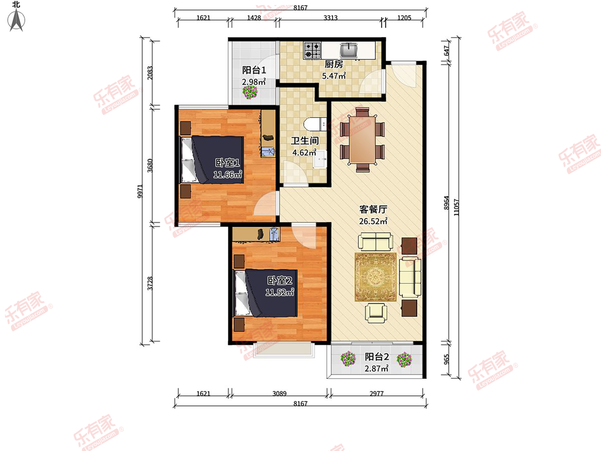 桃源明居户型图