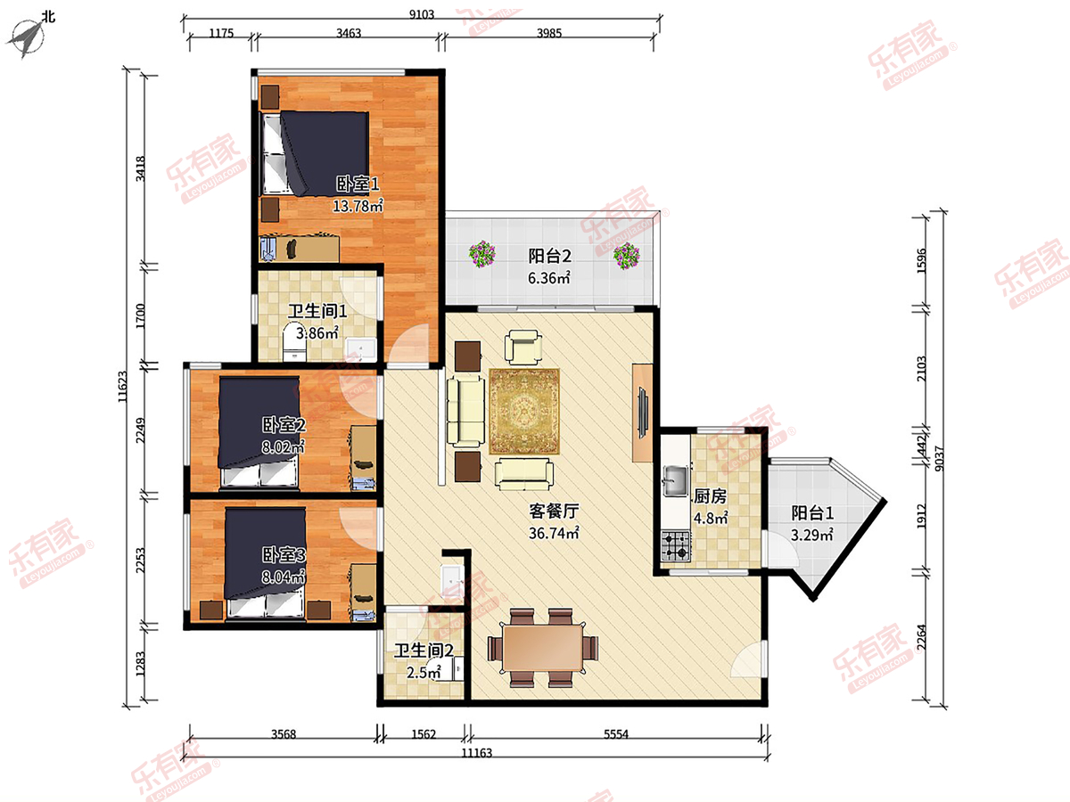 海印长城二期户型图