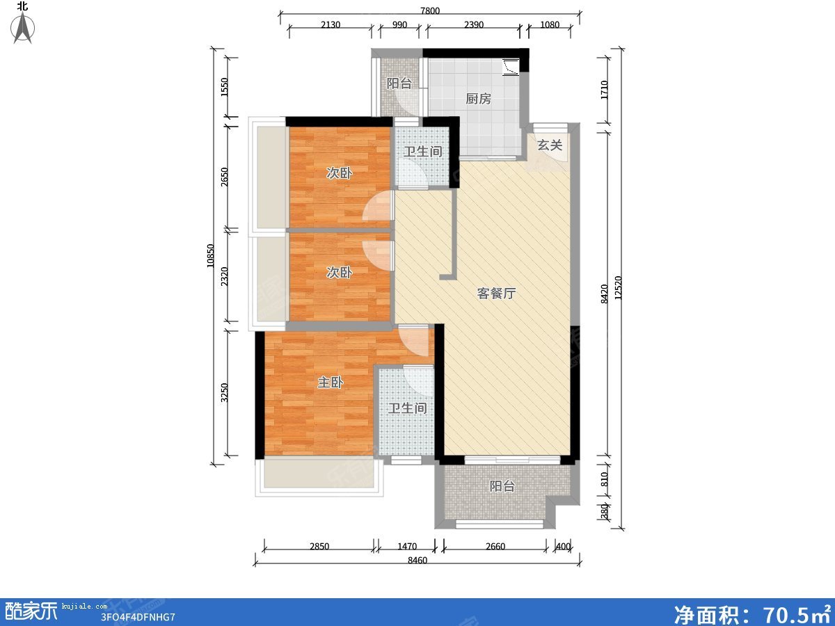 TCL康城四季花园户型图