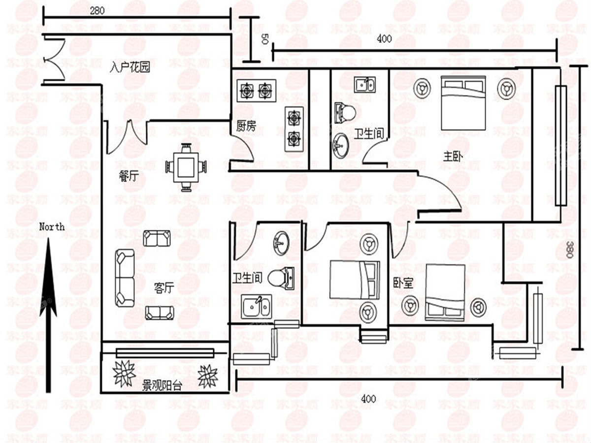 兴怡居西精装3室2厅-东莞兴怡居租房