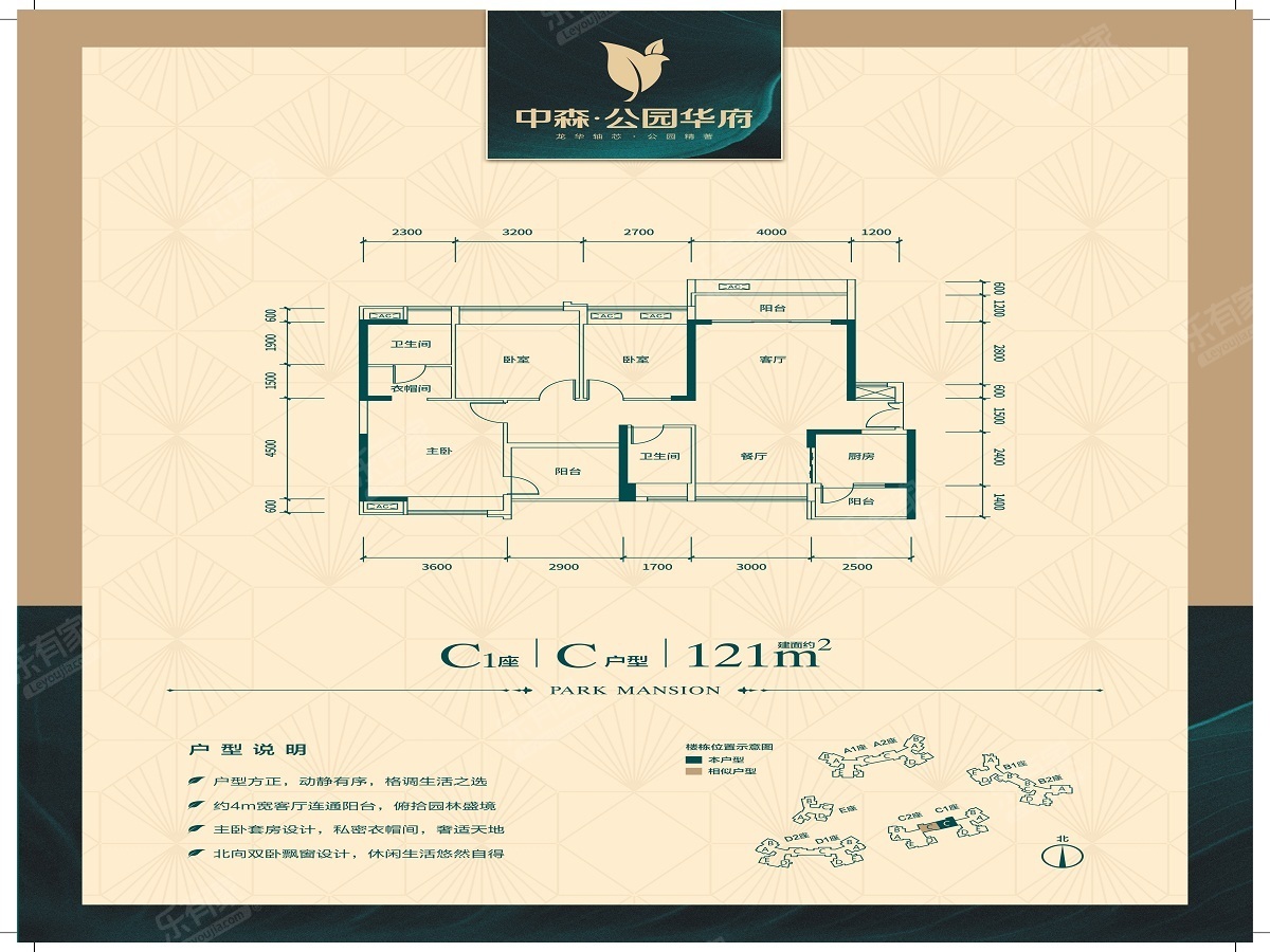 中森公园华府户型图