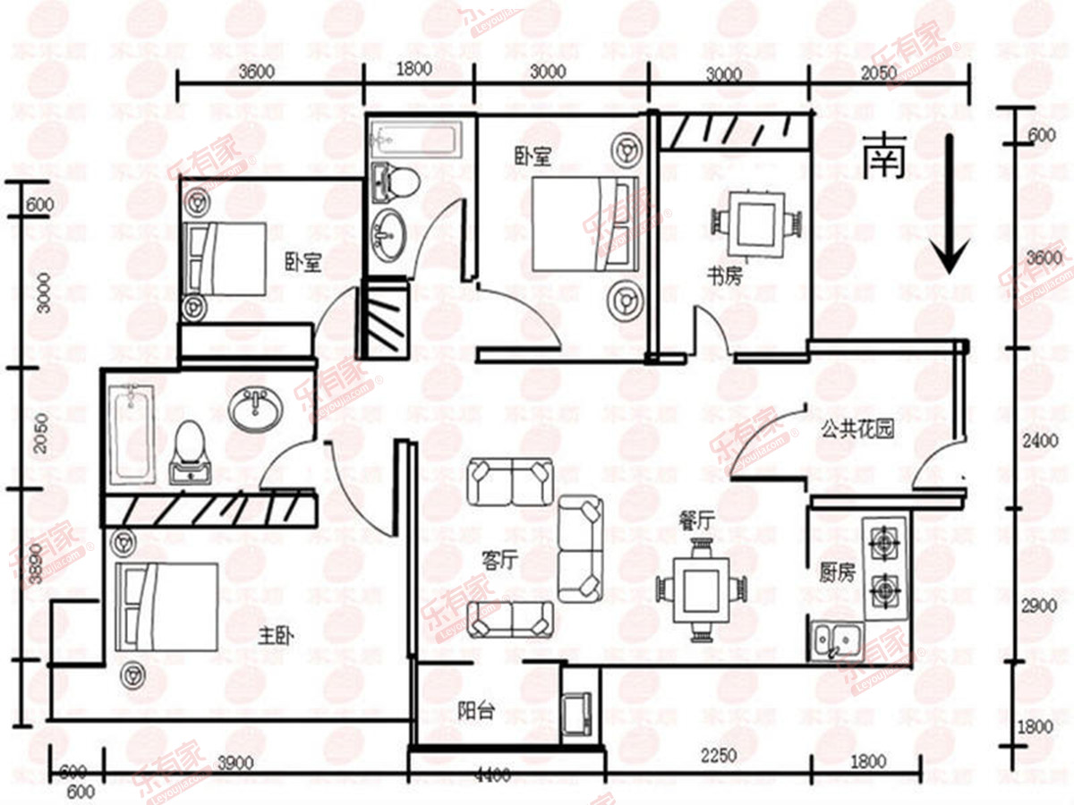 迎侨花园户型图