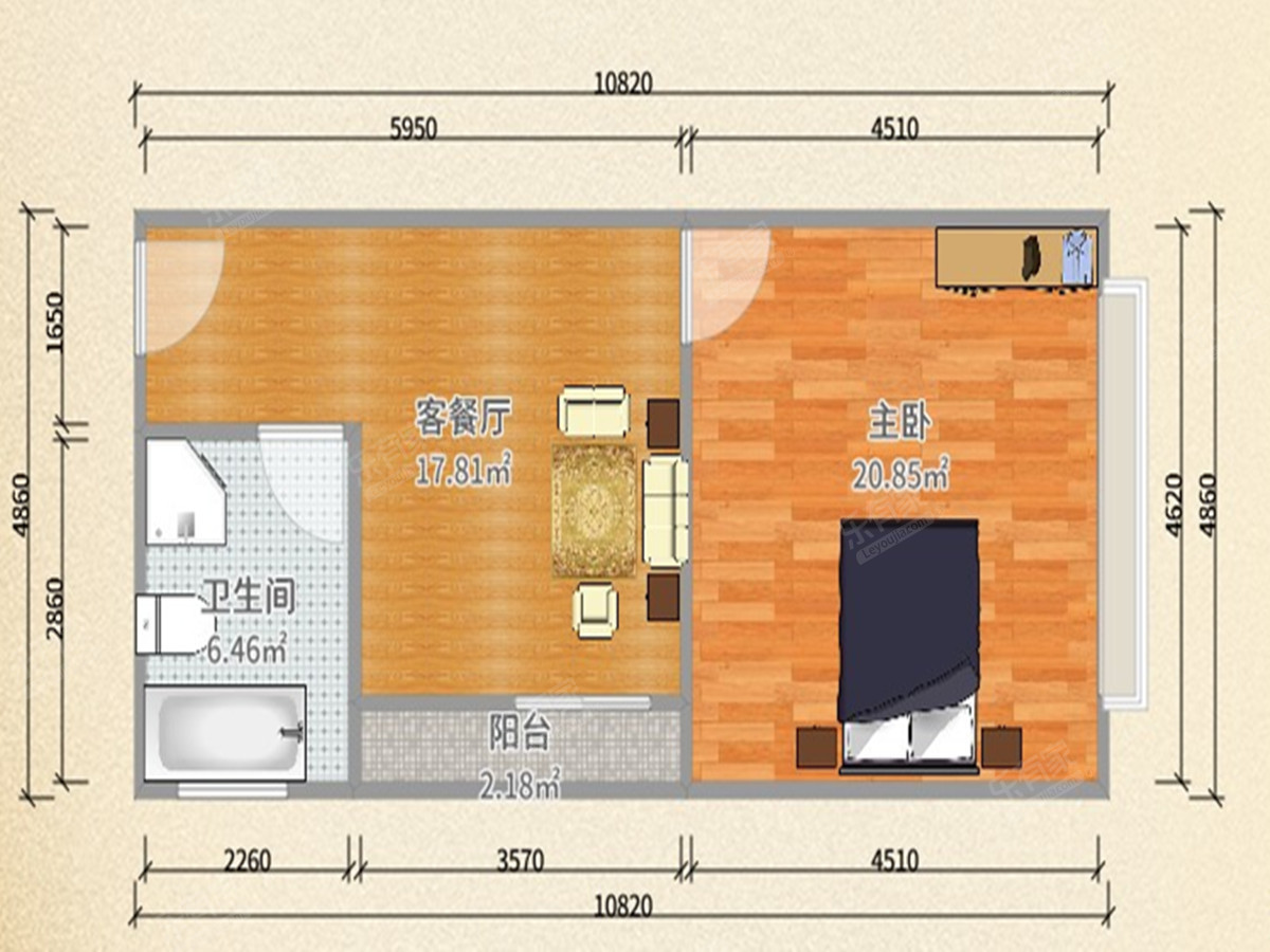 滨江一号户型图