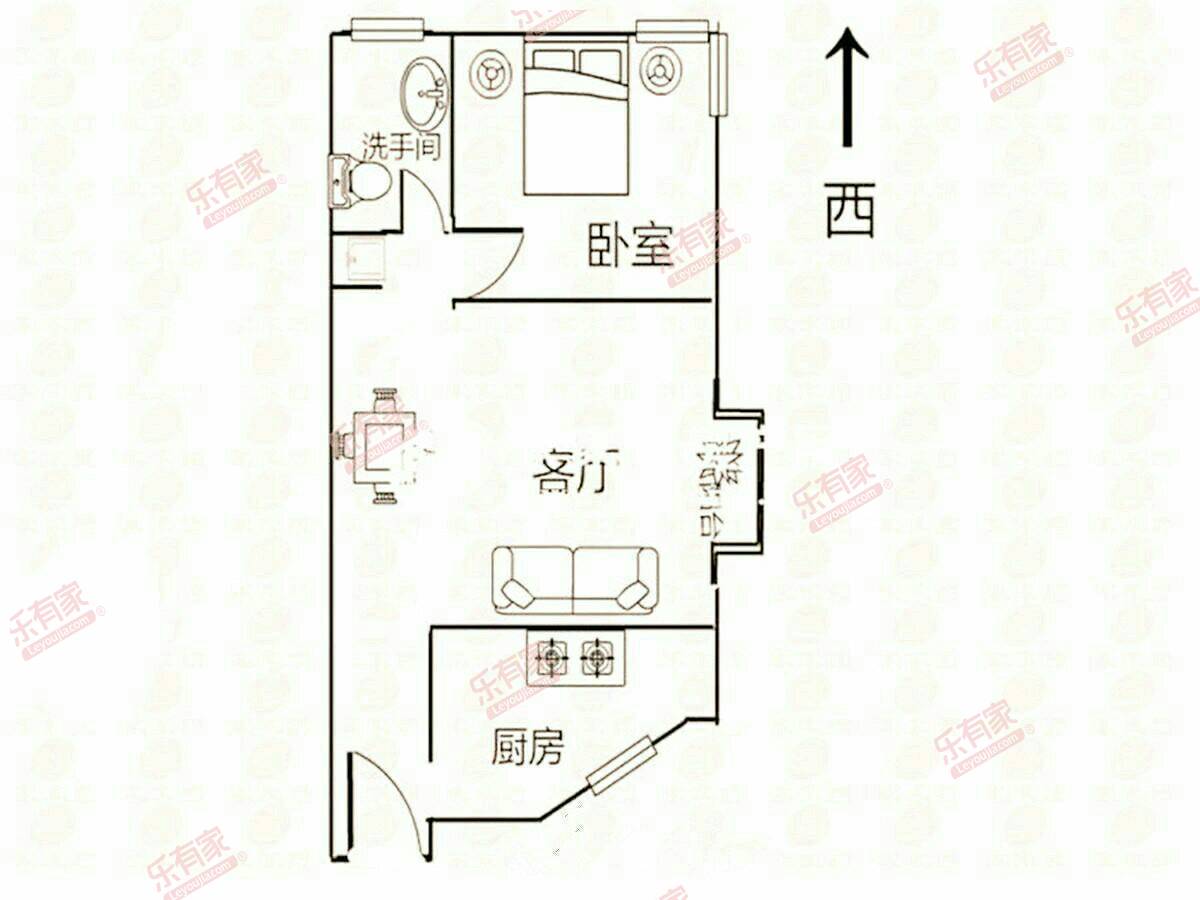 皇舟苑 1房1厅1卫 58㎡-惠州皇舟苑租房