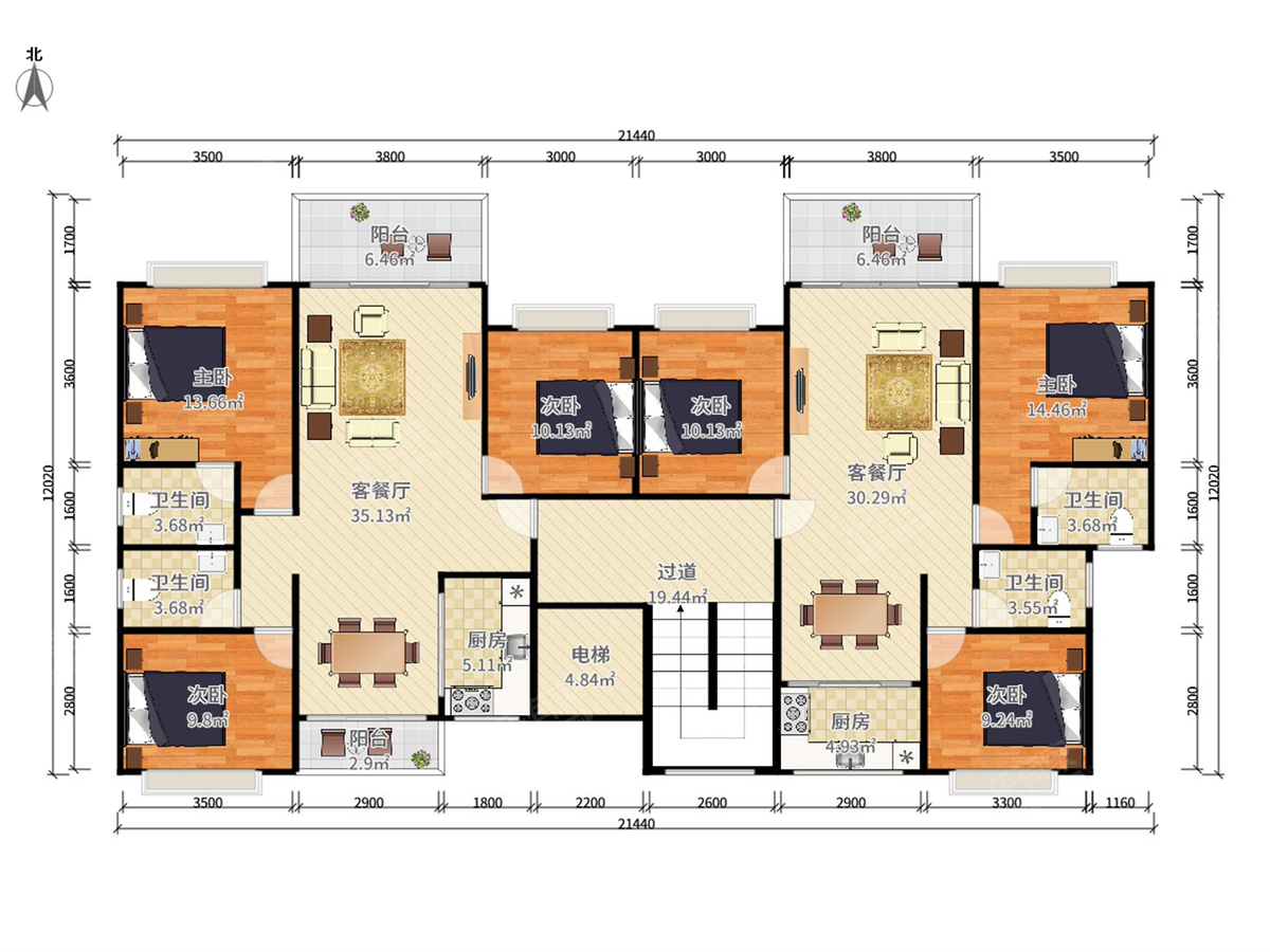 新世纪君汇半岛104m²